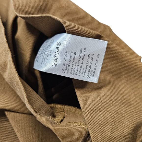 Anthropologie Maeve Strappy Micro Romper Brown Stretch Onesie Size Small - Picture 7 of 9